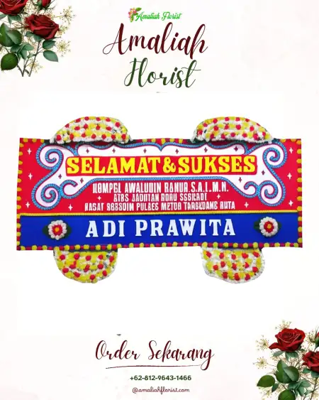 Papan Bunga Ucapan Selamat Woha