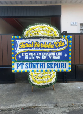Papan Bunga Duka di Woha